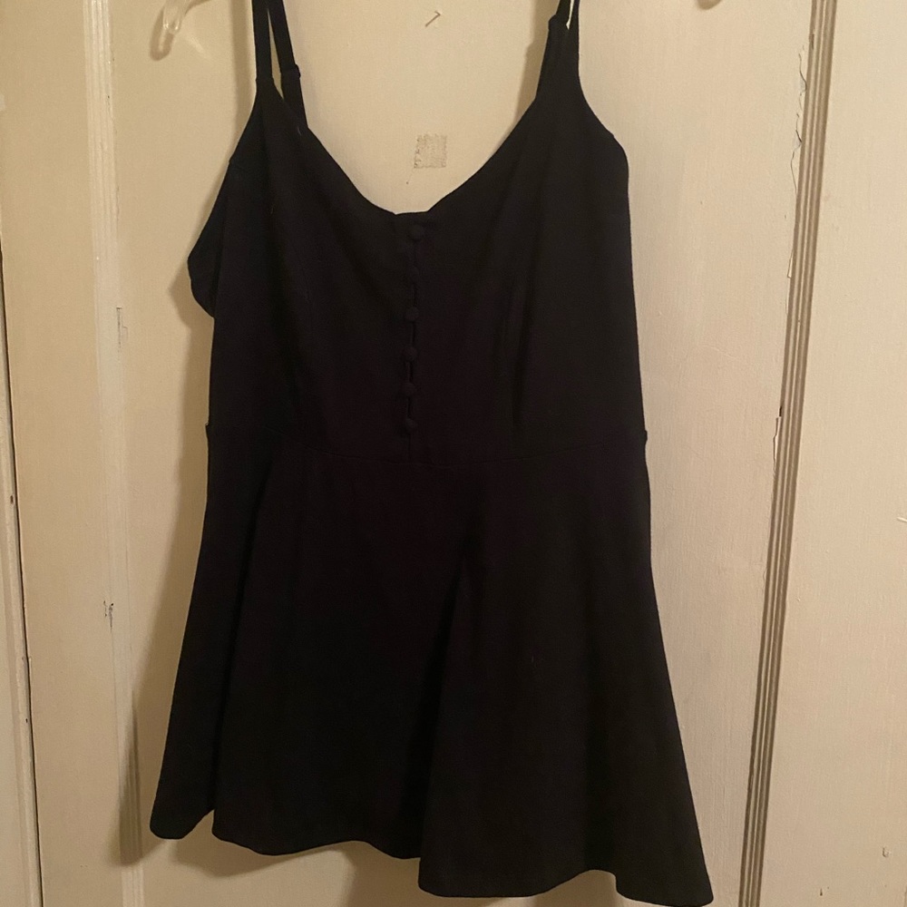 Black peplum torrid camisole style top